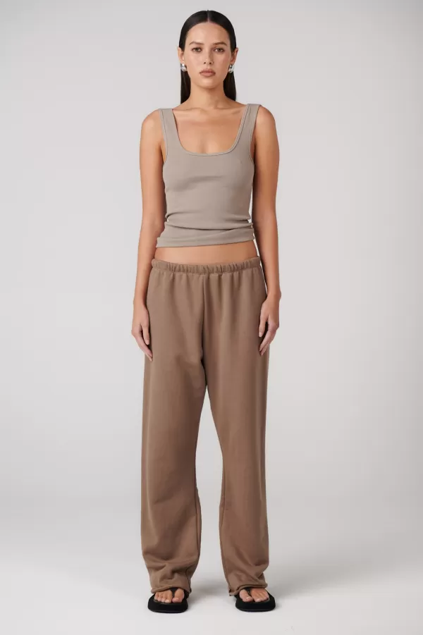 Bottoms | Bayse Brand Arti Track Pant - Taupe