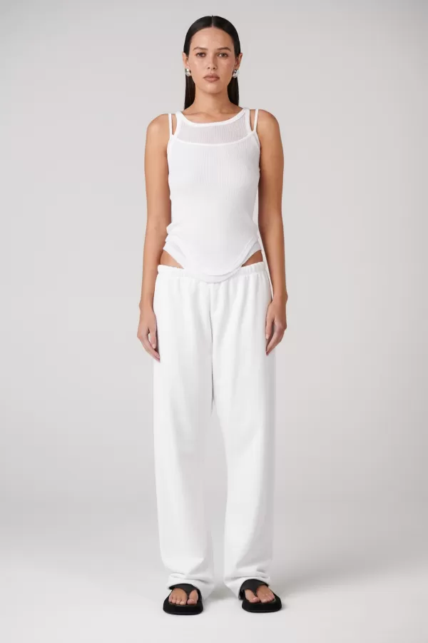 Bottoms | Bayse Brand Arti Track Pant - White