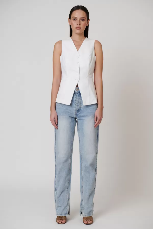 Tops | Bayse Brand Ellis Vest - Ivory