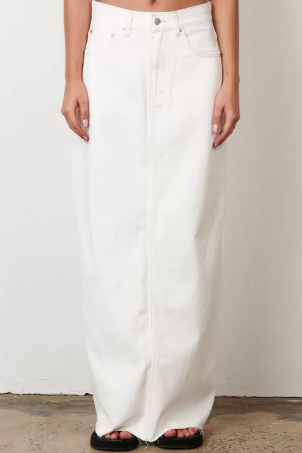 Bottoms | Bayse Brand Hudson Maxi Skirt - Geisha White