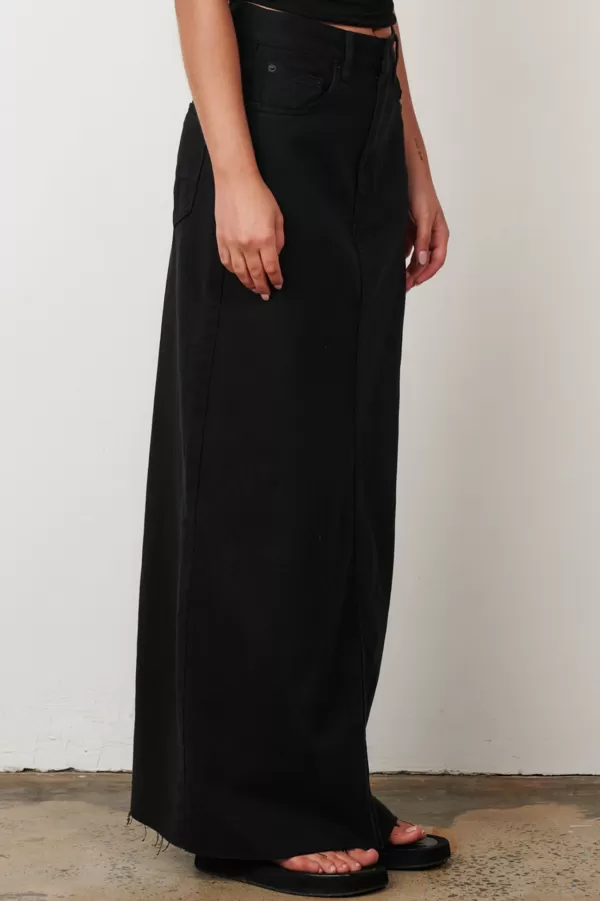 Bottoms | Bayse Brand Hudson Maxi Skirt - Overdyed Black