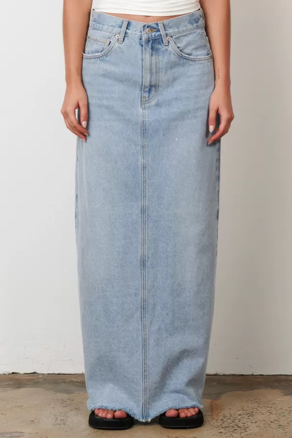 Bottoms | Bayse Brand Hudson Maxi Skirt - Saltwater Blue