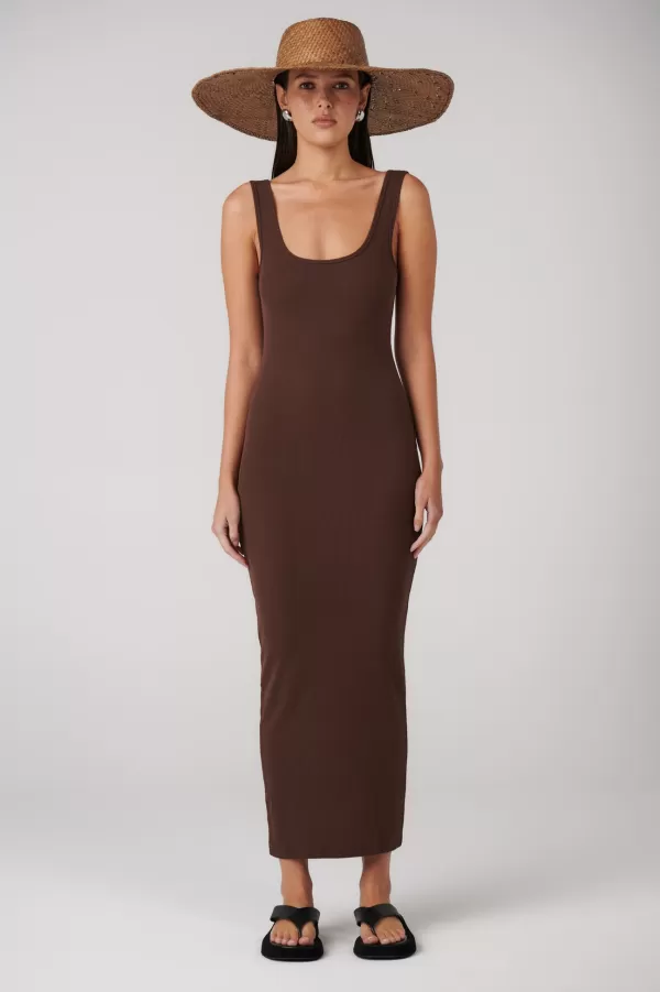 Dresses | Bayse Brand Oscar Midi - Chocolate