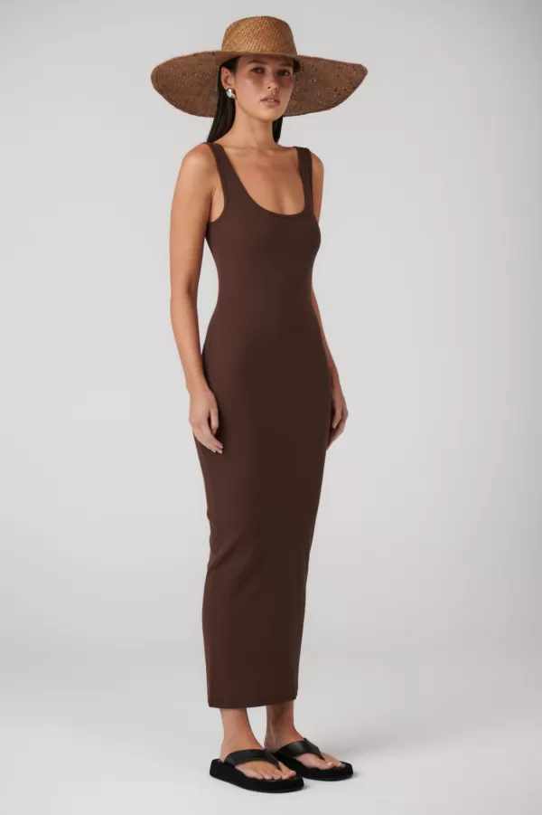 Dresses | Bayse Brand Oscar Midi - Chocolate