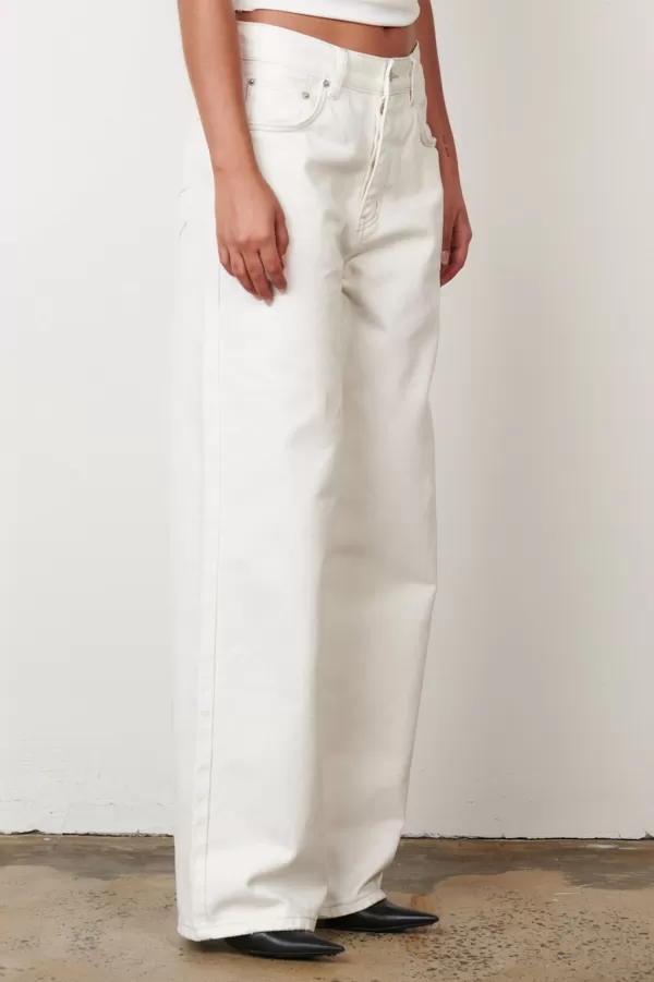 Bottoms | Bayse Brand Perry Denim - Geisha White