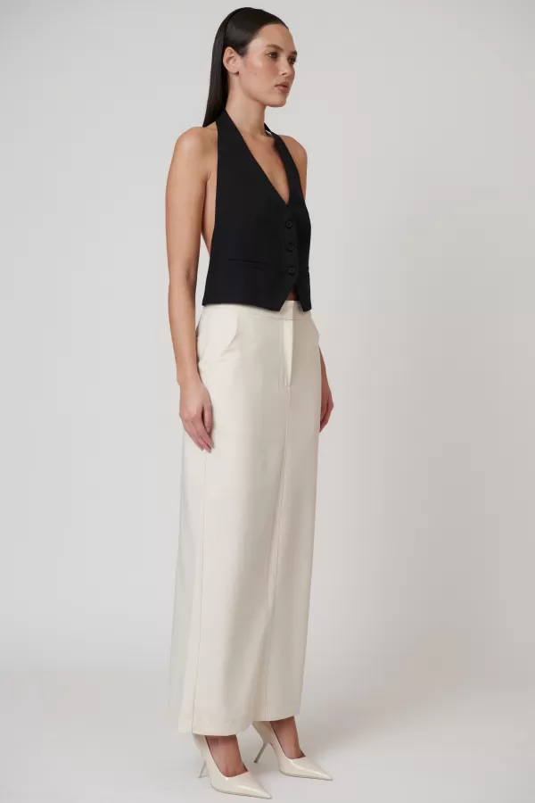 Bottoms | Bayse Brand Pheonix Maxi Skirt - Ivory