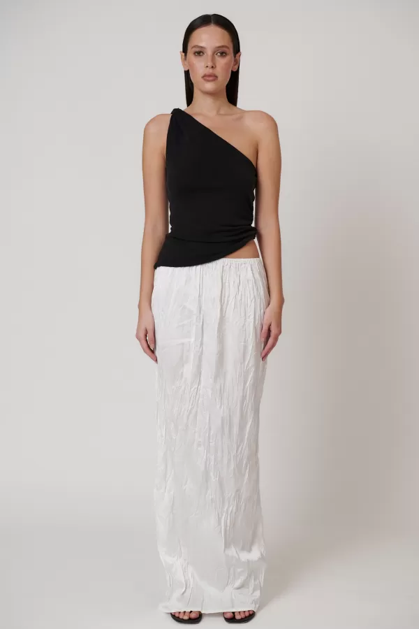 Bottoms | Bayse Brand River Maxi Skirt - Ivory