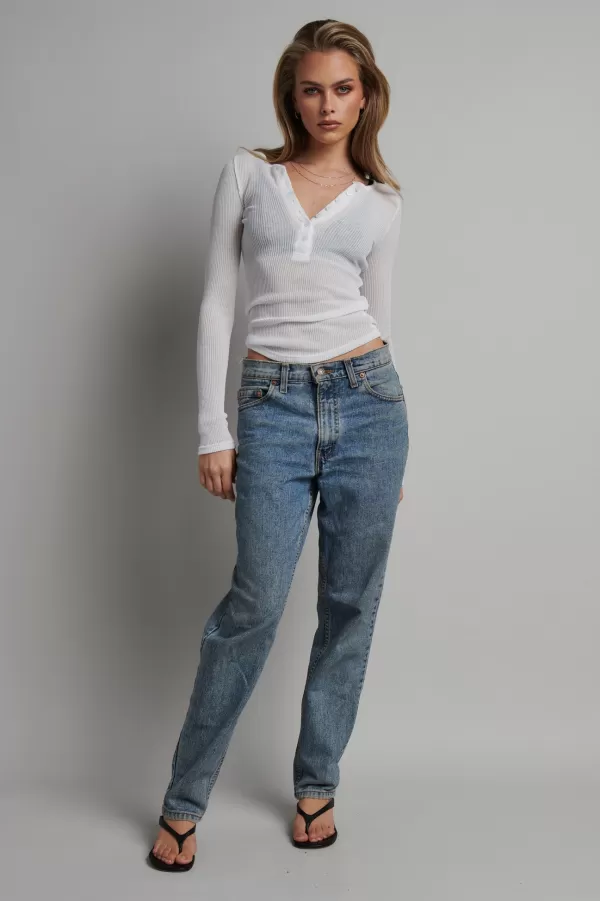 Tops | Bayse Brand Xavier Button Top - White